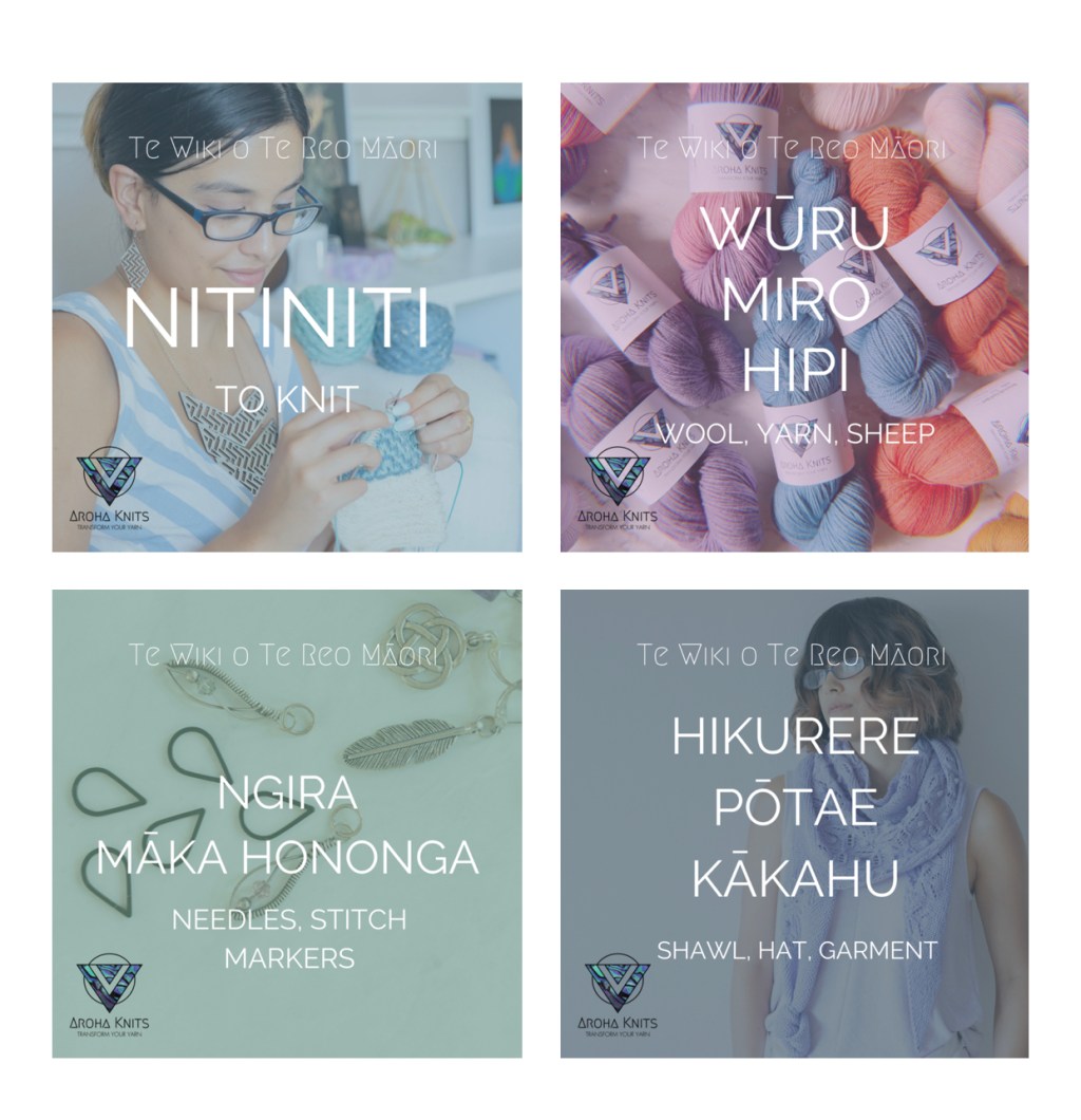 Knitting for Maori Language Week