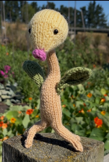 Bellsprout – Free Pokémon Knitting Pattern