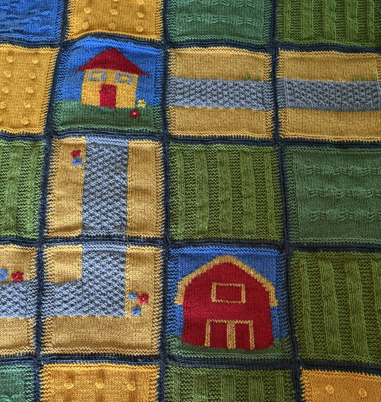 Mystery KAL 2025 – Reveal – The Farmyard Blanket